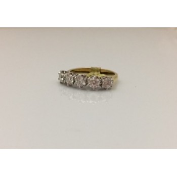 18ct White Gold Diamond 5 stone Ring